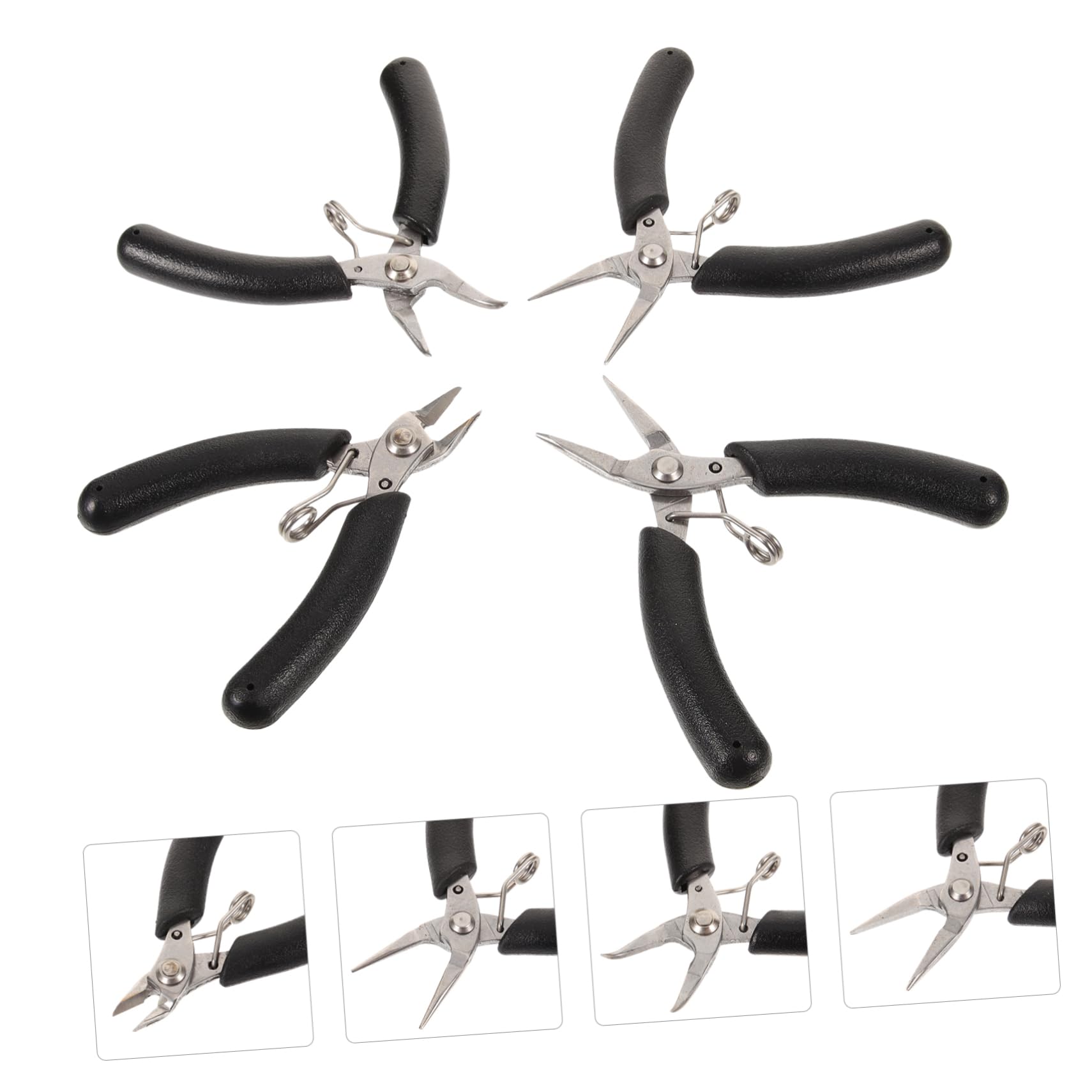 EXCEART 12pezzi Pinze Fatte Mano Per Creazione Di Gioielli Strumenti Resistente Con Pinza Punta e Rotonda Per Lavori Di Artigianato
