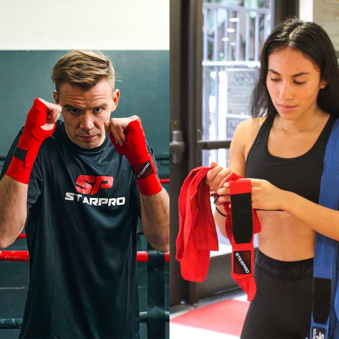 Starpro | Original Boxing Wraps Men & Women | Many Colors | Thumb & Loop |Boxing Hand Wraps for Boxing Gloves Men, Boxing Hand Wraps for Men, Boxing Wraps Women, Hand Wraps for Boxing Gloves Women