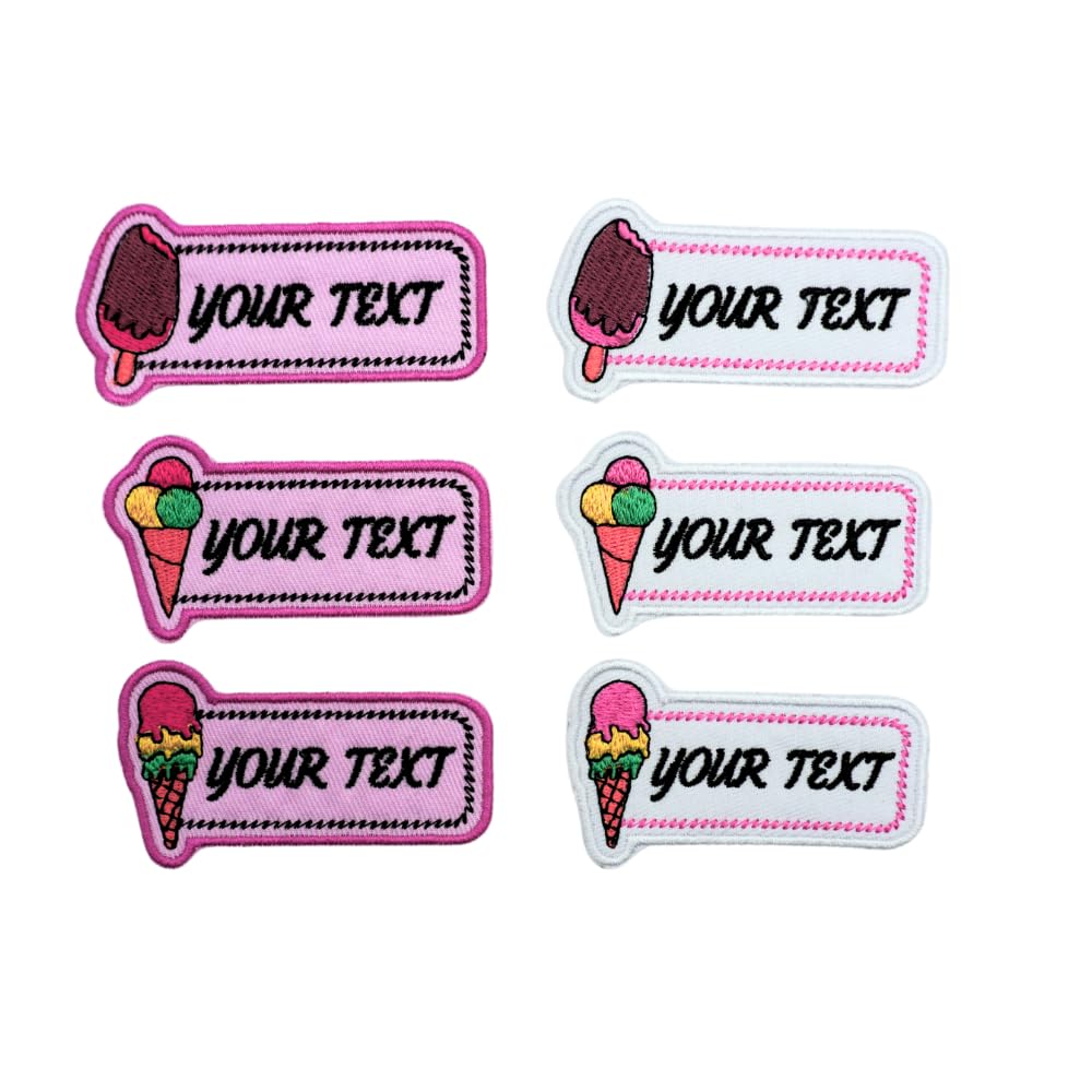 Custom 2pcs Personalized Embroidered Patch Unique Form Tag Badge for Jackets, Hats, Belts, Back Patches, Cool Patches for Clothes with Iron Backing