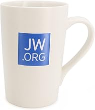 TONOS JW.org Elegant Ceramic Mug -Great Present for Jehovah‘s Witnesses White Mug with JW.ORG Logo- 12 Ounce