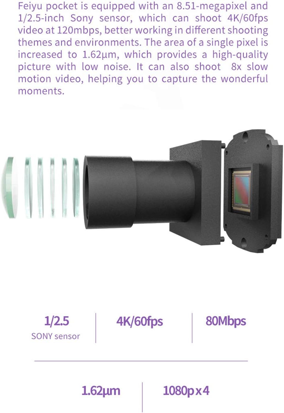 🛒 Crаzу Dеаlѕ Feiyutech Pocket Camera 3-Axis Handheld Gimbal Camera Stabilizer 4K HD Built-in Wi-Fi Control 120° Wide Angle Smart Track