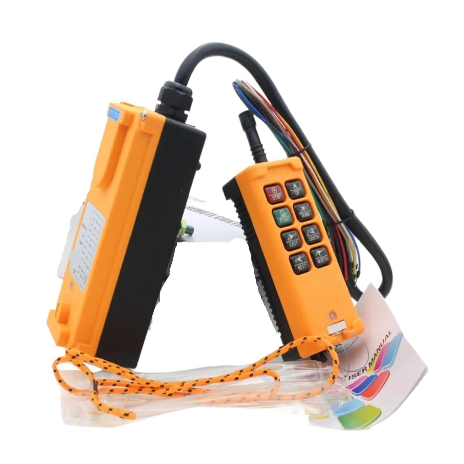 1PCS HS-8 8 keys industrial remote controller switch 1 transmitter + receiver AC110V SZRDBHAUJO