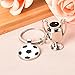 YALLNASL Soccer Football Gifts Keychain for Mom Dad Birthday Gifts for Soccer Players Gifts for Women Men Soccer Lovers Fans Gifts for Football Championship Trophy Keychain