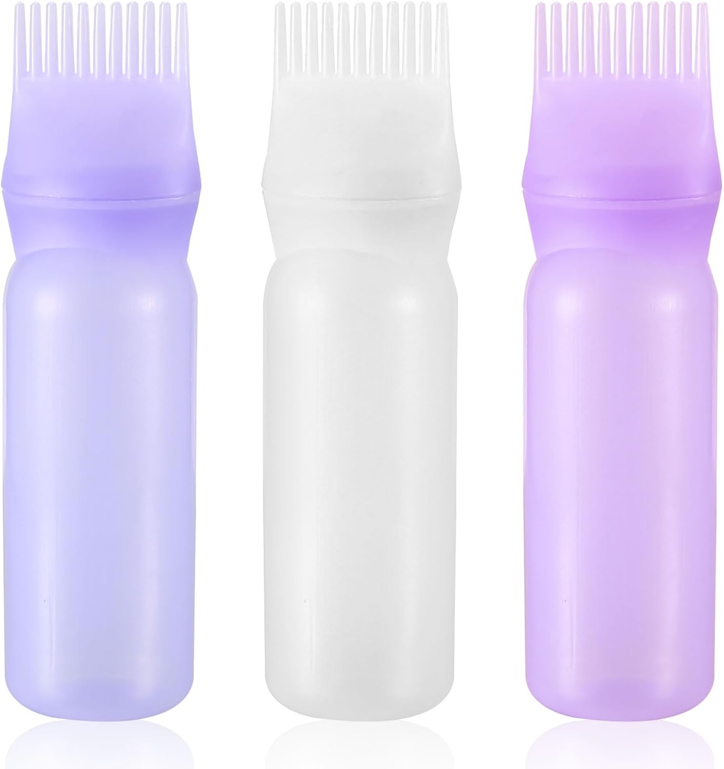 AIOUHMYM Hair Oil Applicator Bottle, 3 Pcs Hair Dye Brush Bottle Root