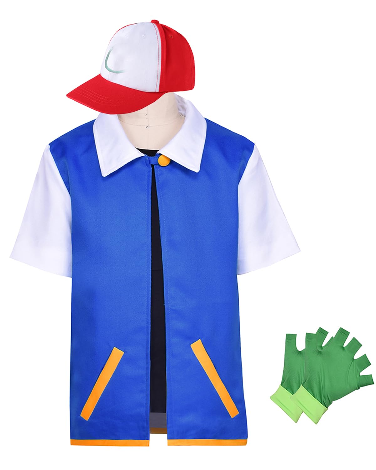 Adult Kids Costume Hoodie Halloween Cosplay Jacket Shirt Gloves Hat Sets for Trainer