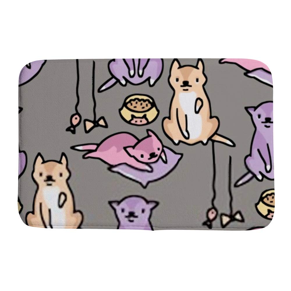 Tapis de douche très absorbant en velours corail et microfibre douce