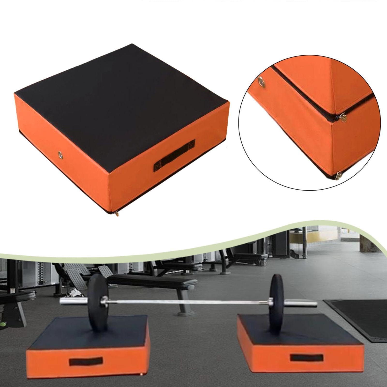 Colchoneta de Aterrizaje para Levantamiento de Pesas, Ideal para Halterofilia Y Barras. Accesorios Deportivos para Equipos de Protección, Naranja, Individual