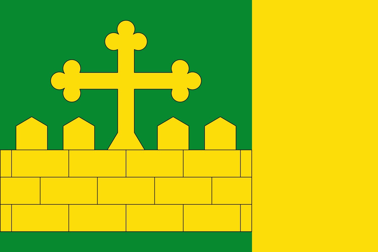 Drapeau Large Pazos de Reis Pontevedra grand format pavillon officiel