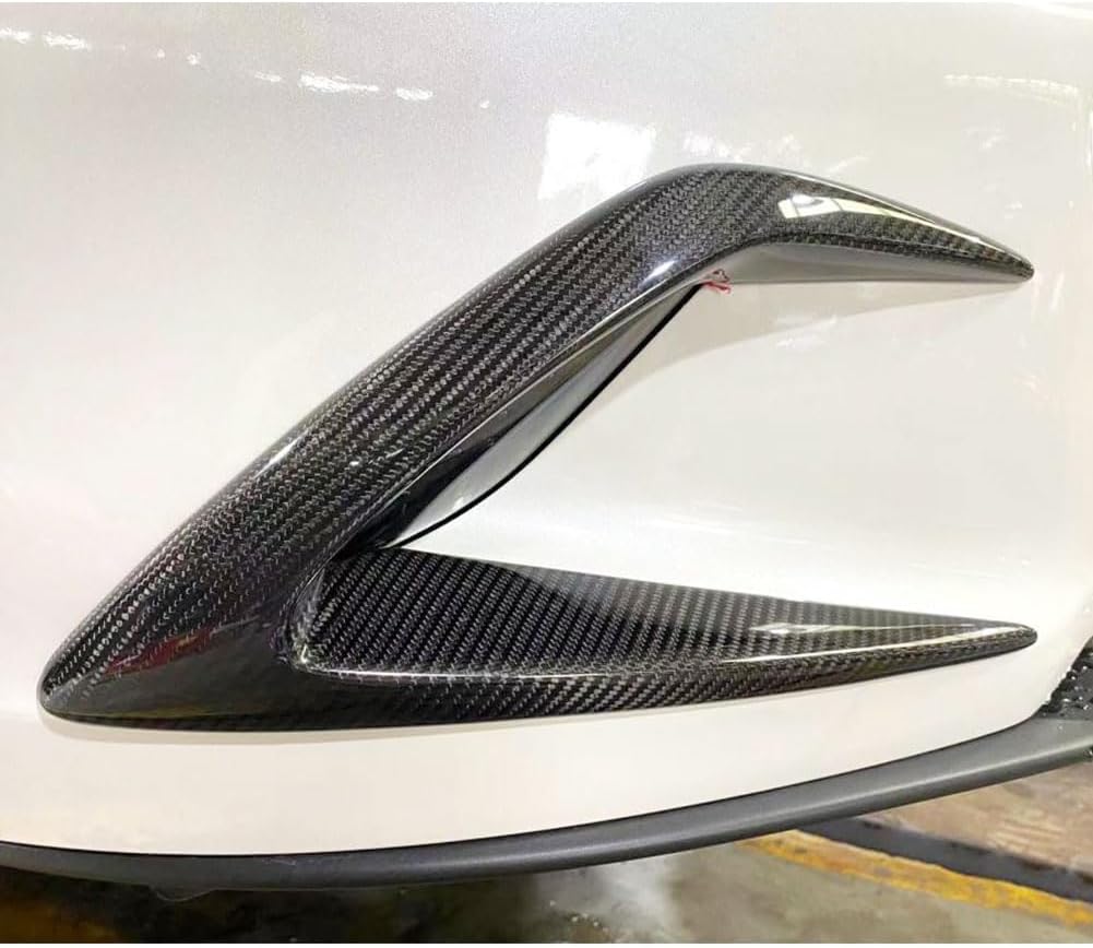 Real Carbon Fiber Front Canards for Mazda MX5 MX-5 2022 Fog Light Cover Splitter Canard Front Bumper Splitter Front Headlight Covers Eyelids Eyebrows