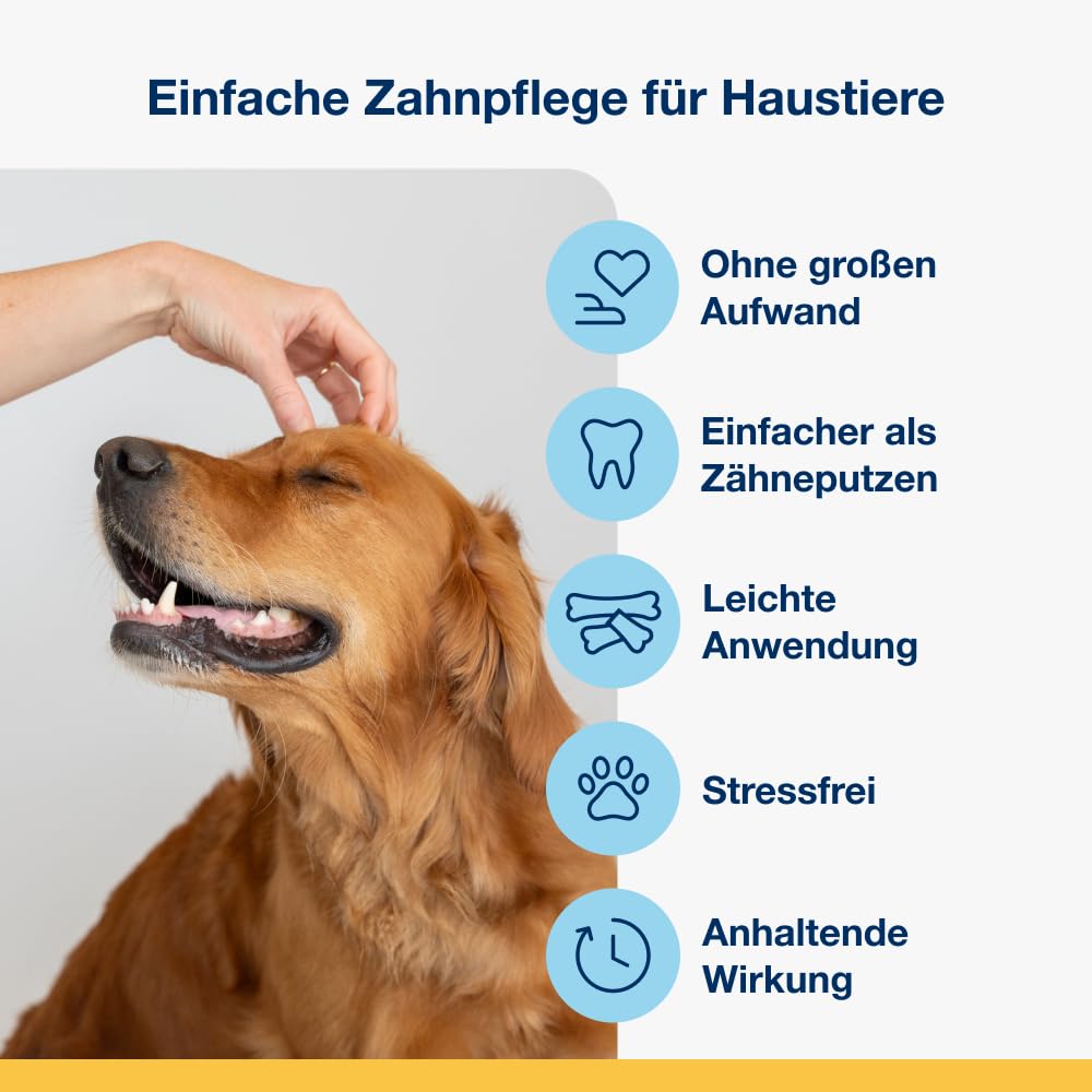 ProDen PlaqueOff Kauknochen für Zahnpflege Hund, 2 x 13 Knochen Huhn & Kürbis, Doppelpack Dental Sticks für mittelgroße & große Hunde, Zahnreinigung Hund bei Zahnbelag & Maulgeruch