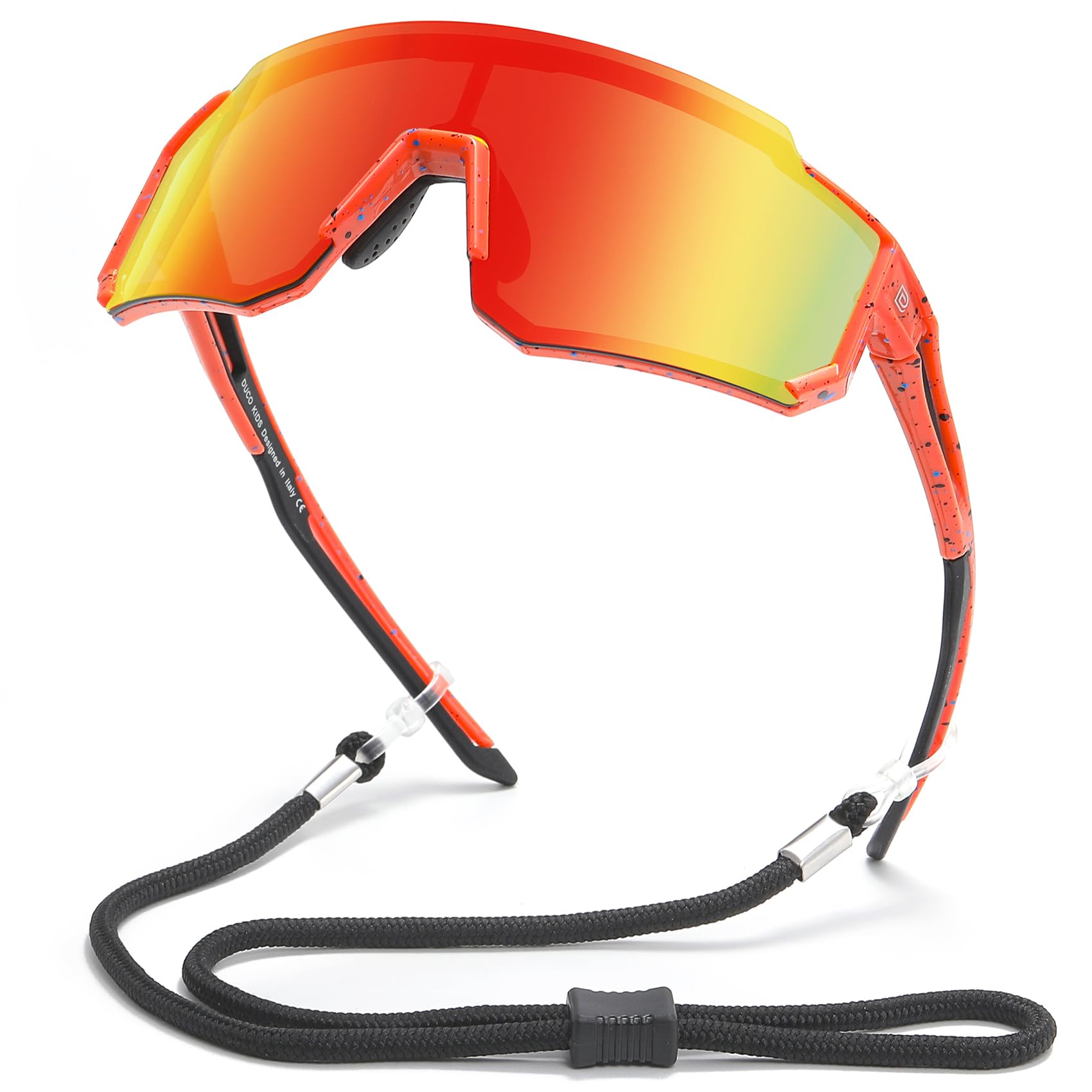 Duco Gepolariseerde zonnebril voor honkbal, zonnebrilen voor heren en dames, lichtgewicht TR90-montuur, UV400, sport, fietsen, brillen DC0023