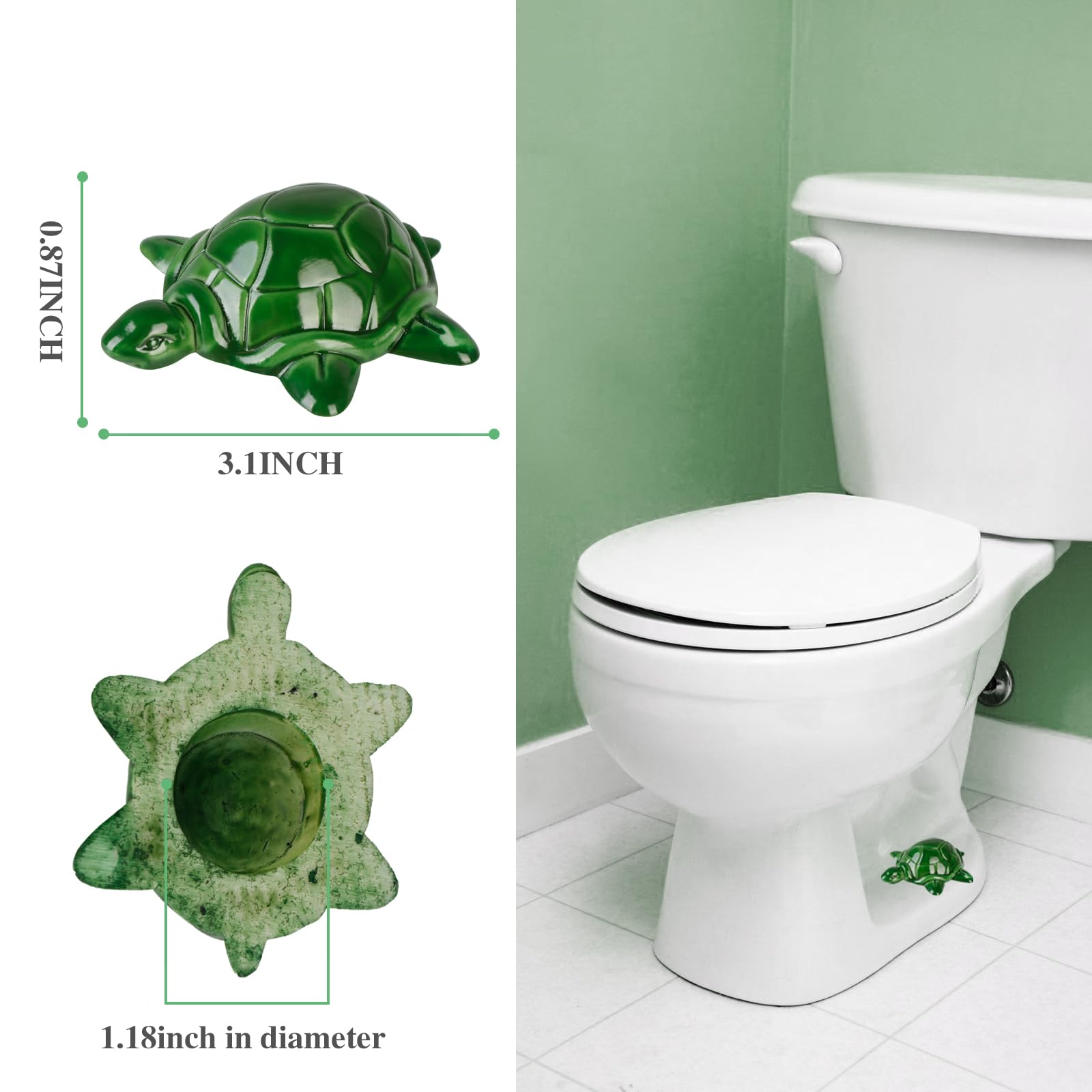 Sea Turtle Toilet Bolt Covers