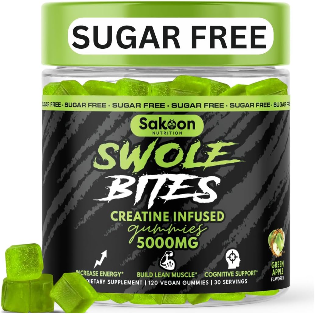 Creatine Gummies With BCAA & Electrolytes, Sugar Free, Arctic Dragon