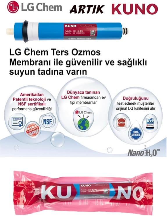 SULOOK 6282829 Su Arıtma Filtresi Seti 5 li Lg Membran Filtre Seti