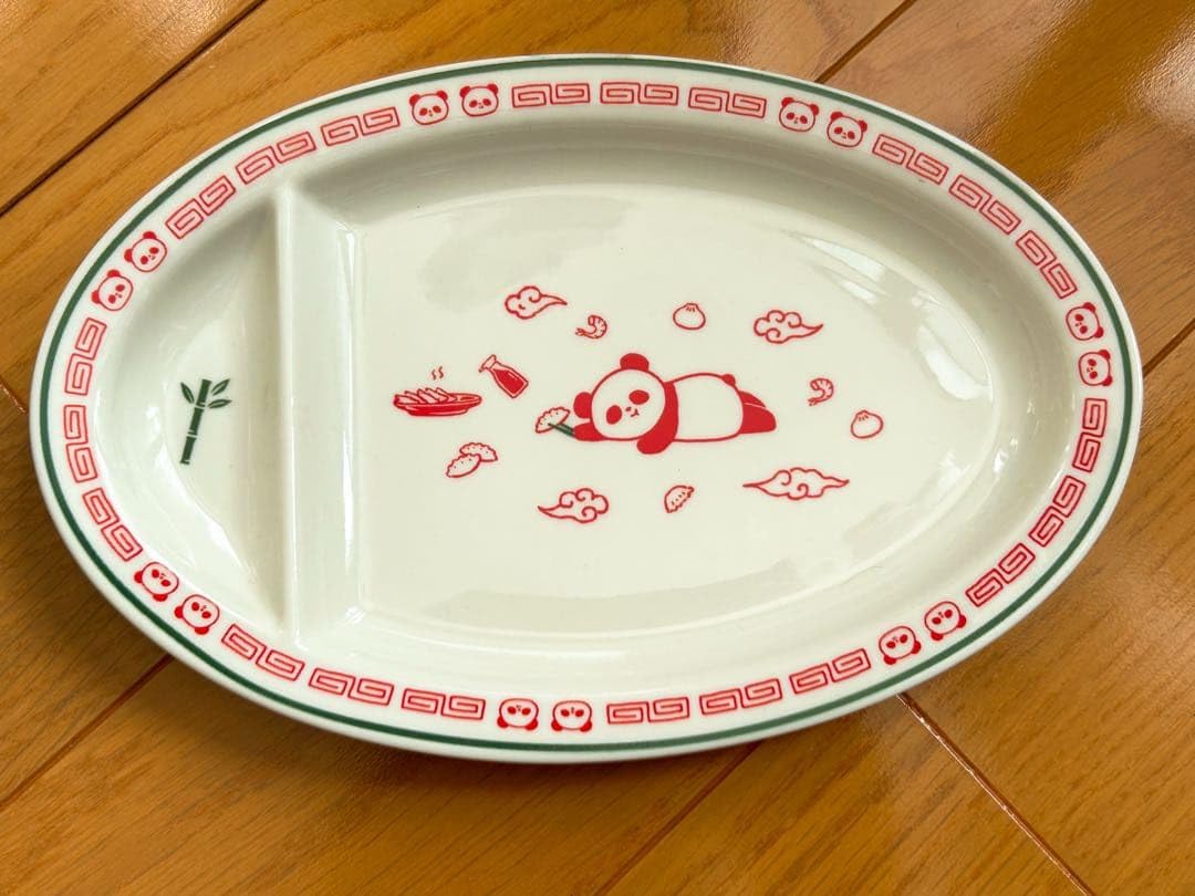 Amazon | パンダ柄 チャーハン皿 餃子皿 レンゲ 7点セット | ノー