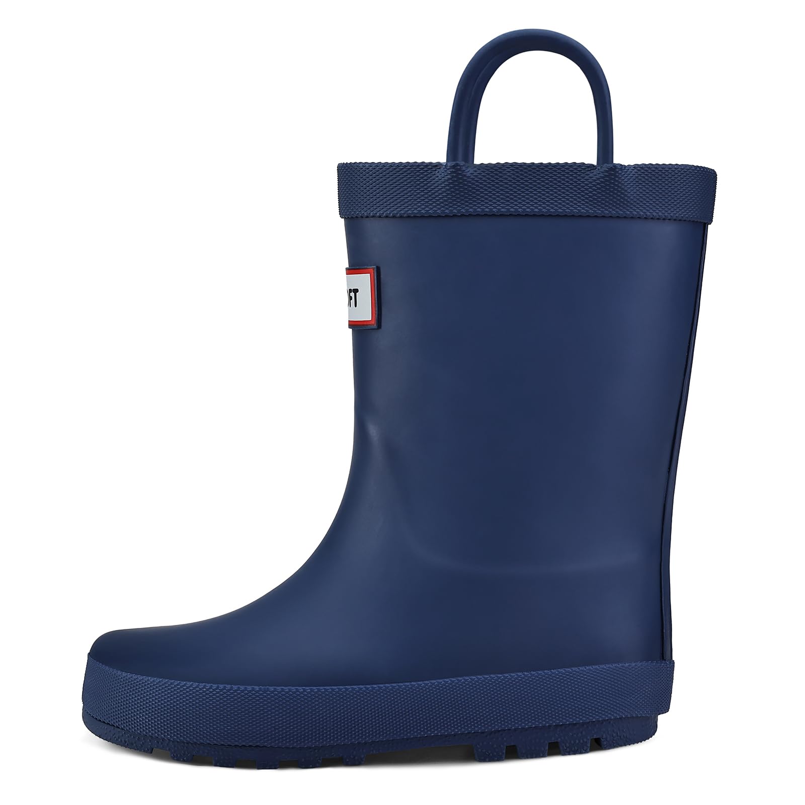 mysoft Kid Rain Boots Toddler Rubber Waterproof Boot Boy Girl with Handle