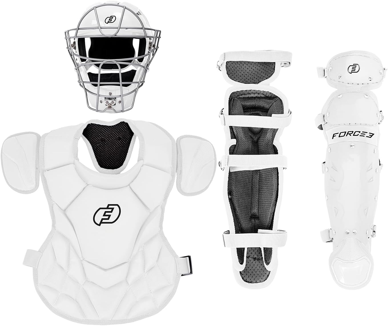 FORCE3 Junior Defender Catchers Set - Ages 6-9 | Meets NOCSAE