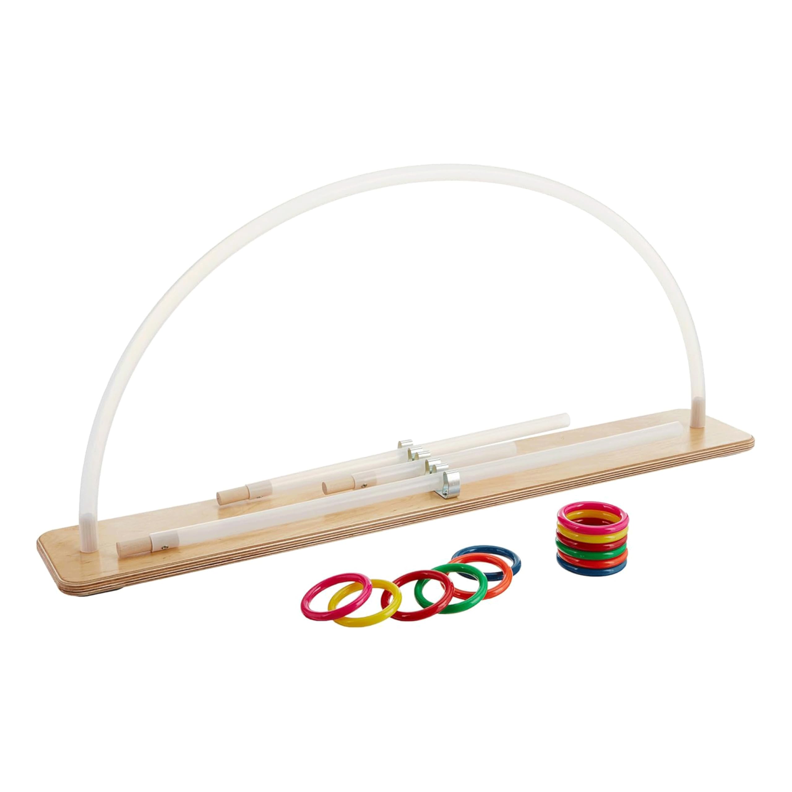 Rolyan Graded Range of Motion Exerciser, Wood Base and Plastic Tube with 12 Rings