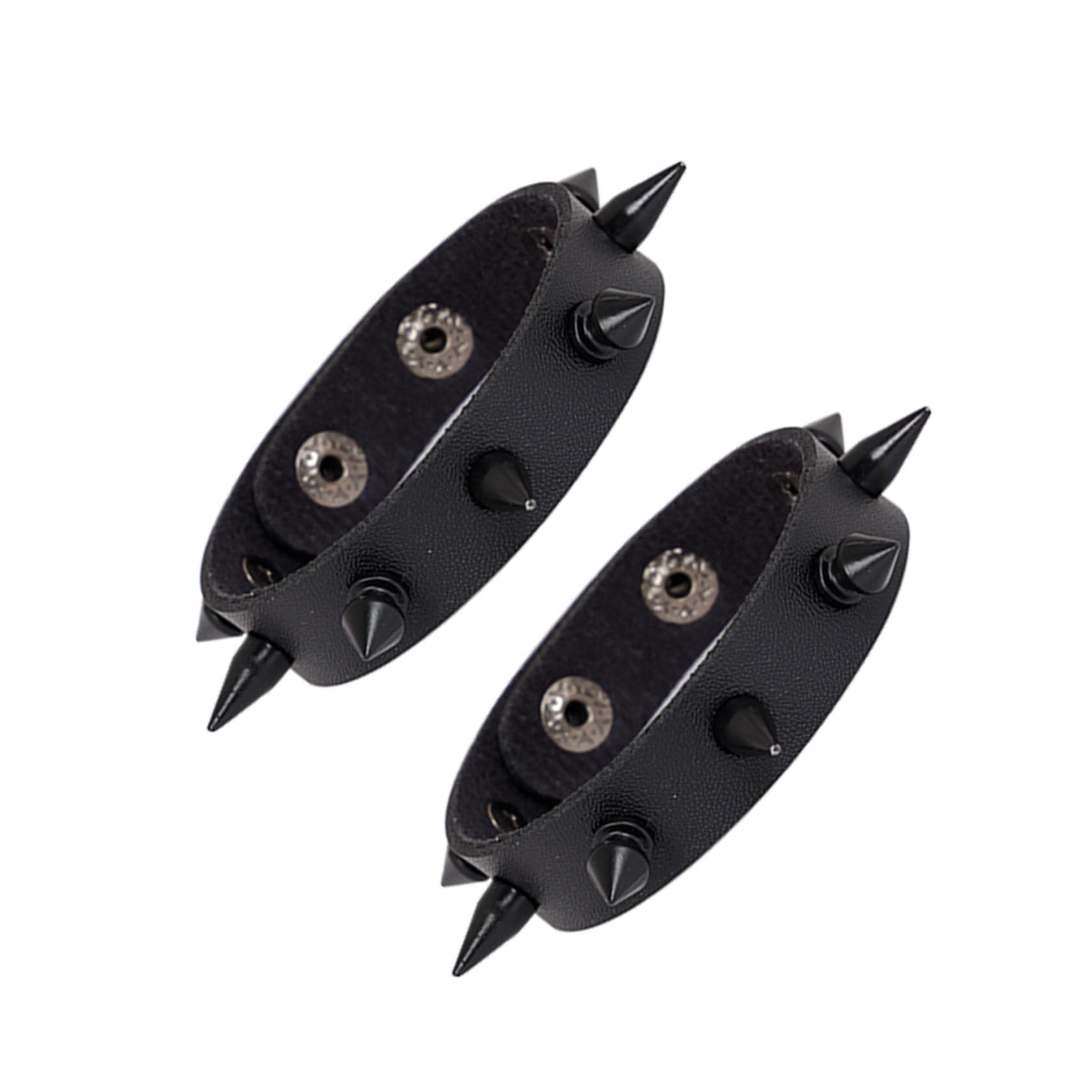 Leather Cuff Bracelet Punk Bracelet Rock Braided Rivets Wristband for Men Women Adjustable