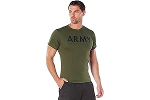 Rothco Physical Training Military T-Shirt | Army Tshirts Shirts For Men