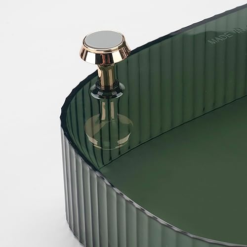 Miniatura 3 de Organizador de perfume de maquillaje, bandeja de tocador, organizador de cosméticos para el cuidado de la piel, bandeja organizadora de encimera