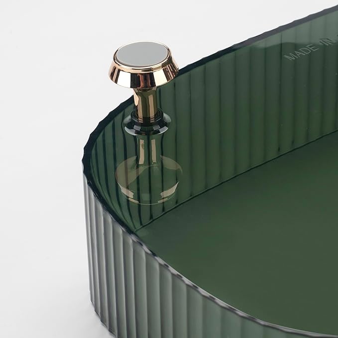 Organizador de Maquillaje y Perfumes, Bandeja de Tocado Verde DEAMACE miniatura 4