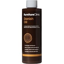 Furniture Clinic Original Danish Oil for Wood 250 ml - Premium Wood Oil to Enhance the Natural Beauty of Oak Pine & Co - Seal & Protect for a Satin Finish