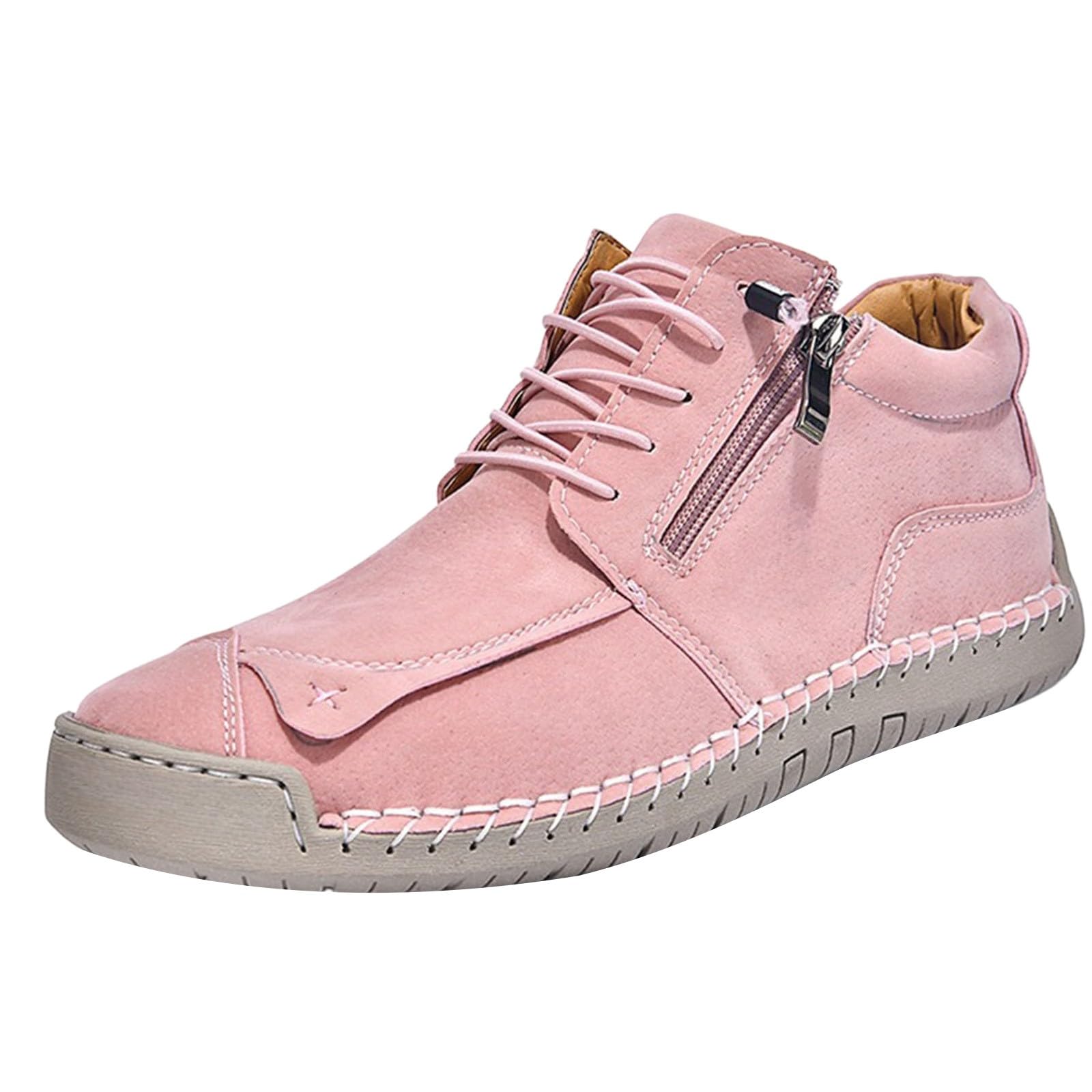 Męskie buty na co dzień z zamkiem bocznym ze sztucznego zamszu sznurowane