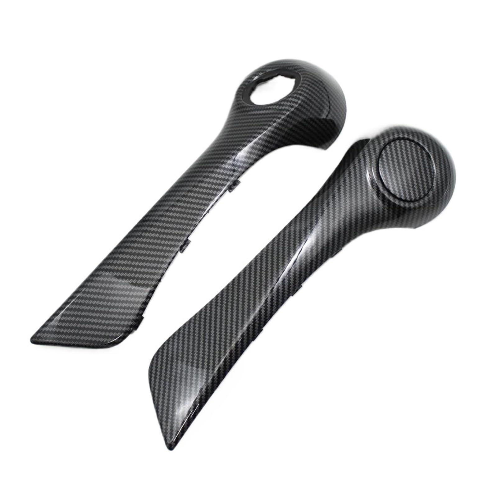 WEFOLEN for Renault for Koleos I 2008-2016 LHD Front Left Right Car Interior Door Pull Handle Exterior Cover Car Inner Door Pull Handle(Cover-Carbon)