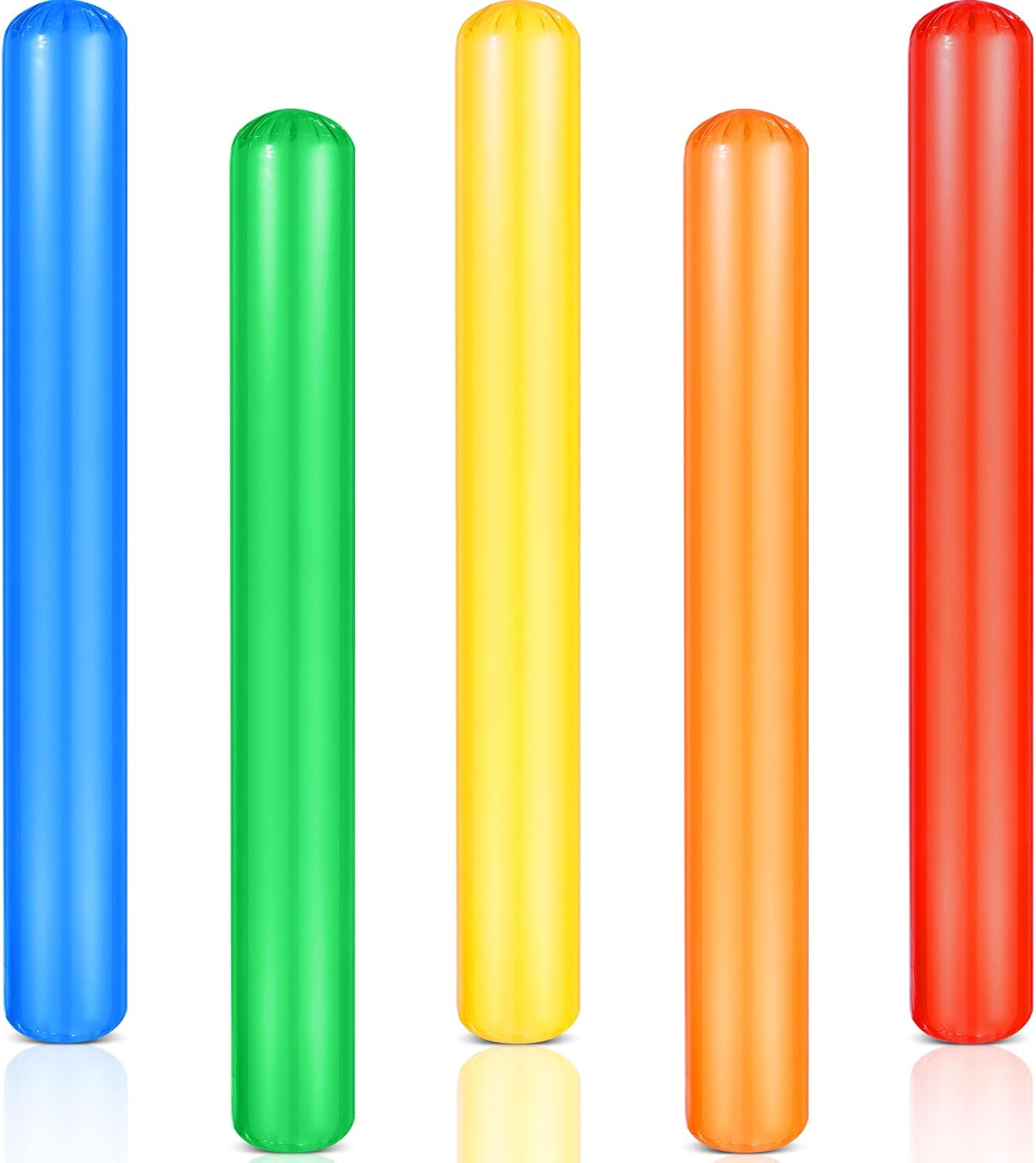 Pool Inflatable Sticks 41.3 Inch Pool Noodles PVC Swimming Noodles Colorful Inflatable Pool Noodle Adults Float Water Noodles Outdoor Water Games Toy for Beaches Swimming Pool Party Decor (5 Pieces) : Toys & Games