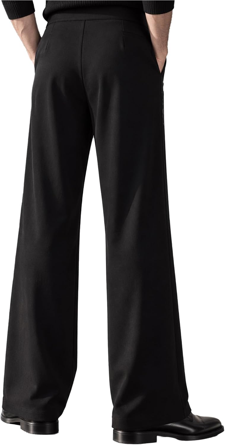 TiaoBug Men Formal Wear Harem Pant Gentleman Suit Stretch
