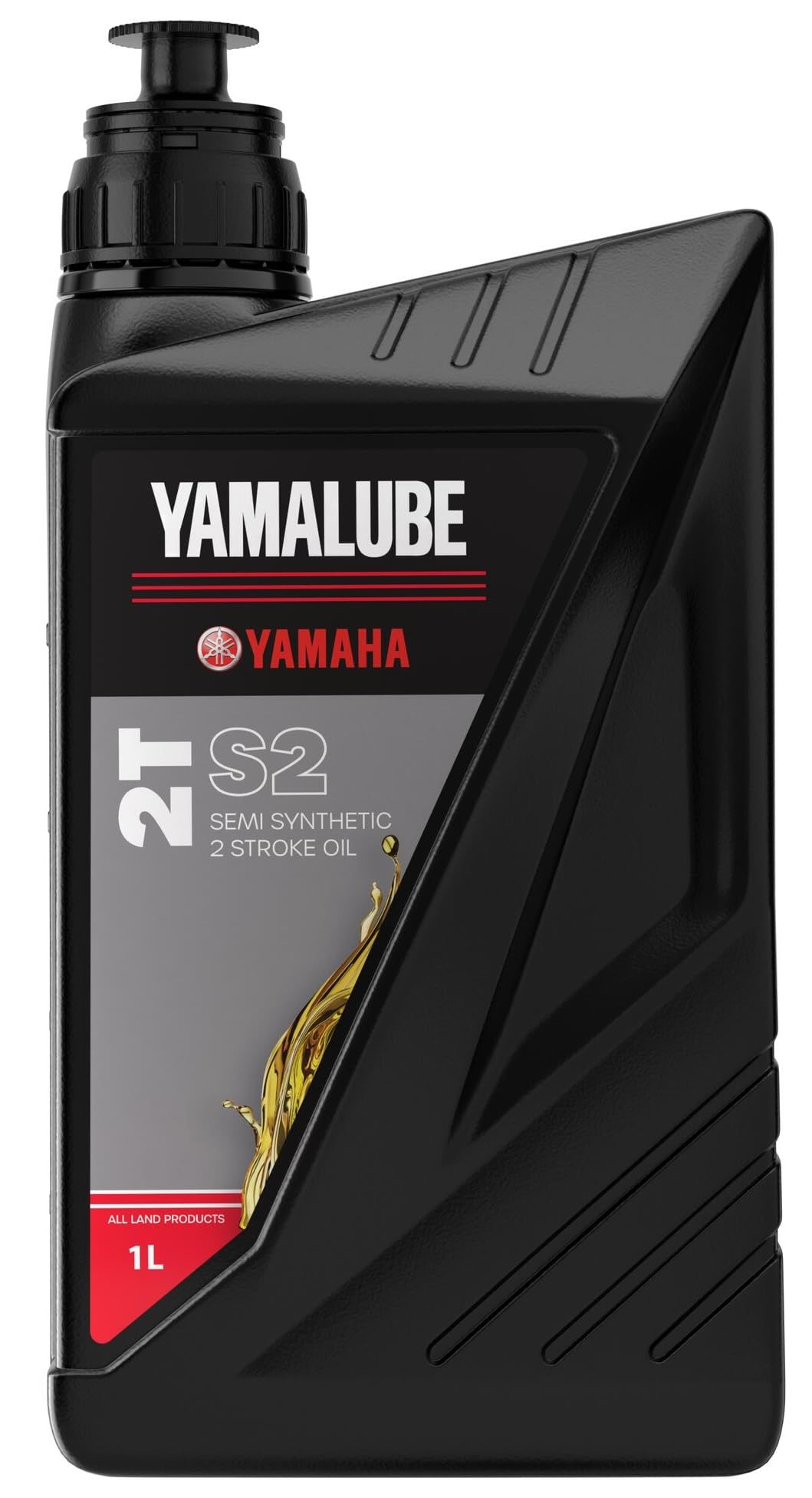 1 Liter Semi Synthetic 2-Stroke Motor Oil - Yamalube YMD-65042-01-03, Improves Lubrication and Enhances Performance