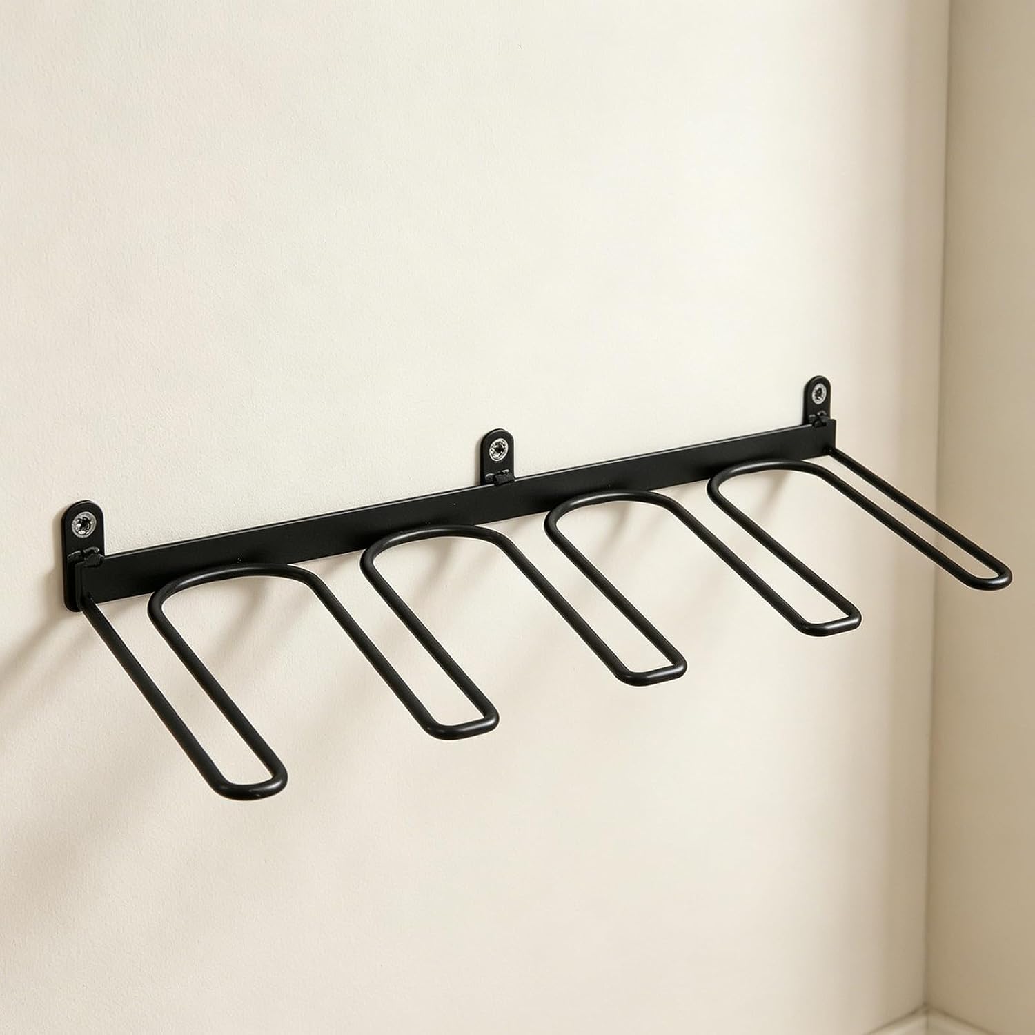 Boot Rack: Wall Mounted Cowboy Boot Holder, Shoe Display Stand & Expansion Screws for Entryway Garage, Hanging Footwear Holder