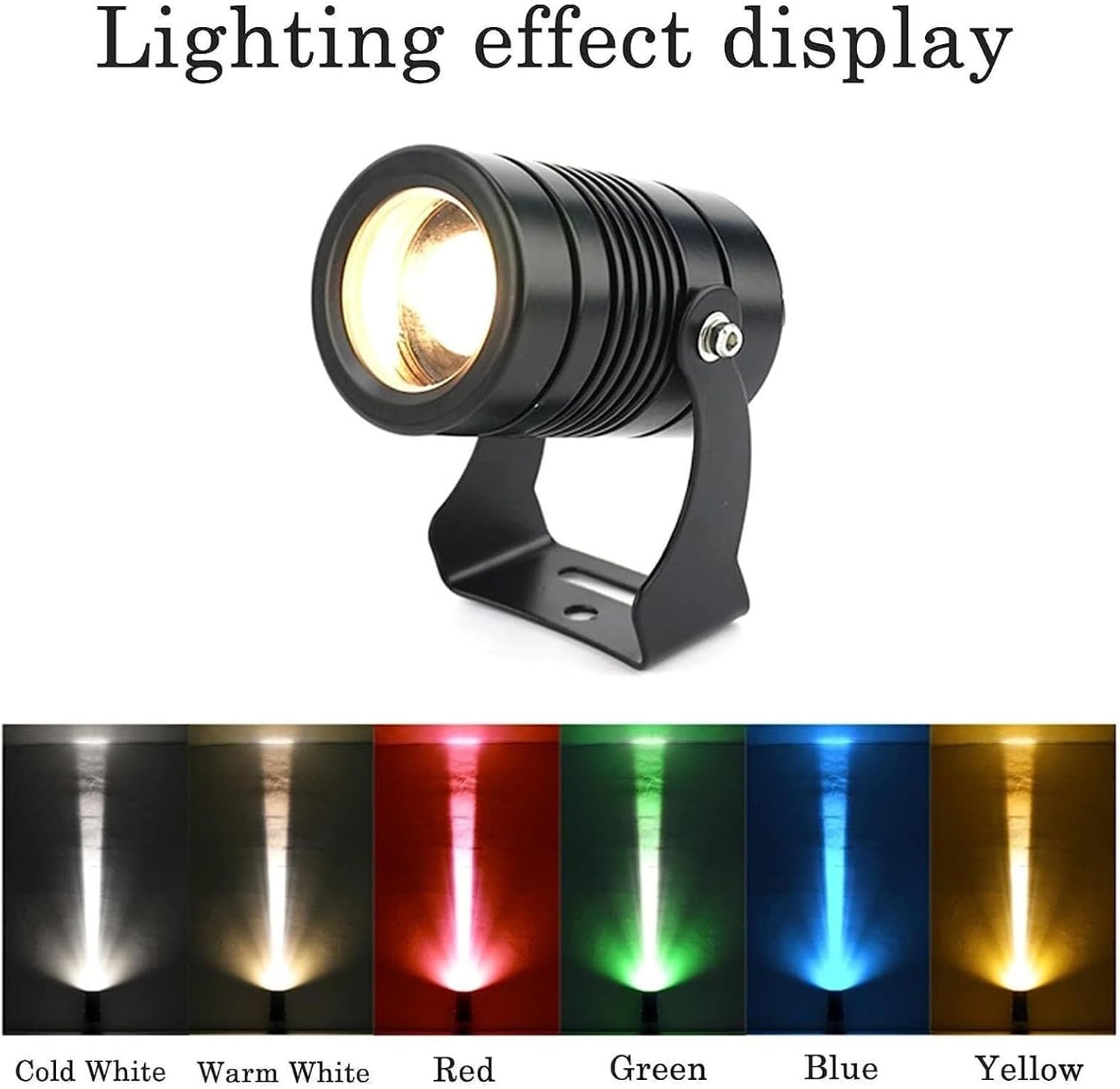 Rotation LED Beam Spotlight, IP67 Waterproof Landscape Light, Wall Washer Spot Lights, Low Voltage Long Throw Narrow Beam, for Outdoor Building Remote Lighting(Red,10W(AC85-265V))