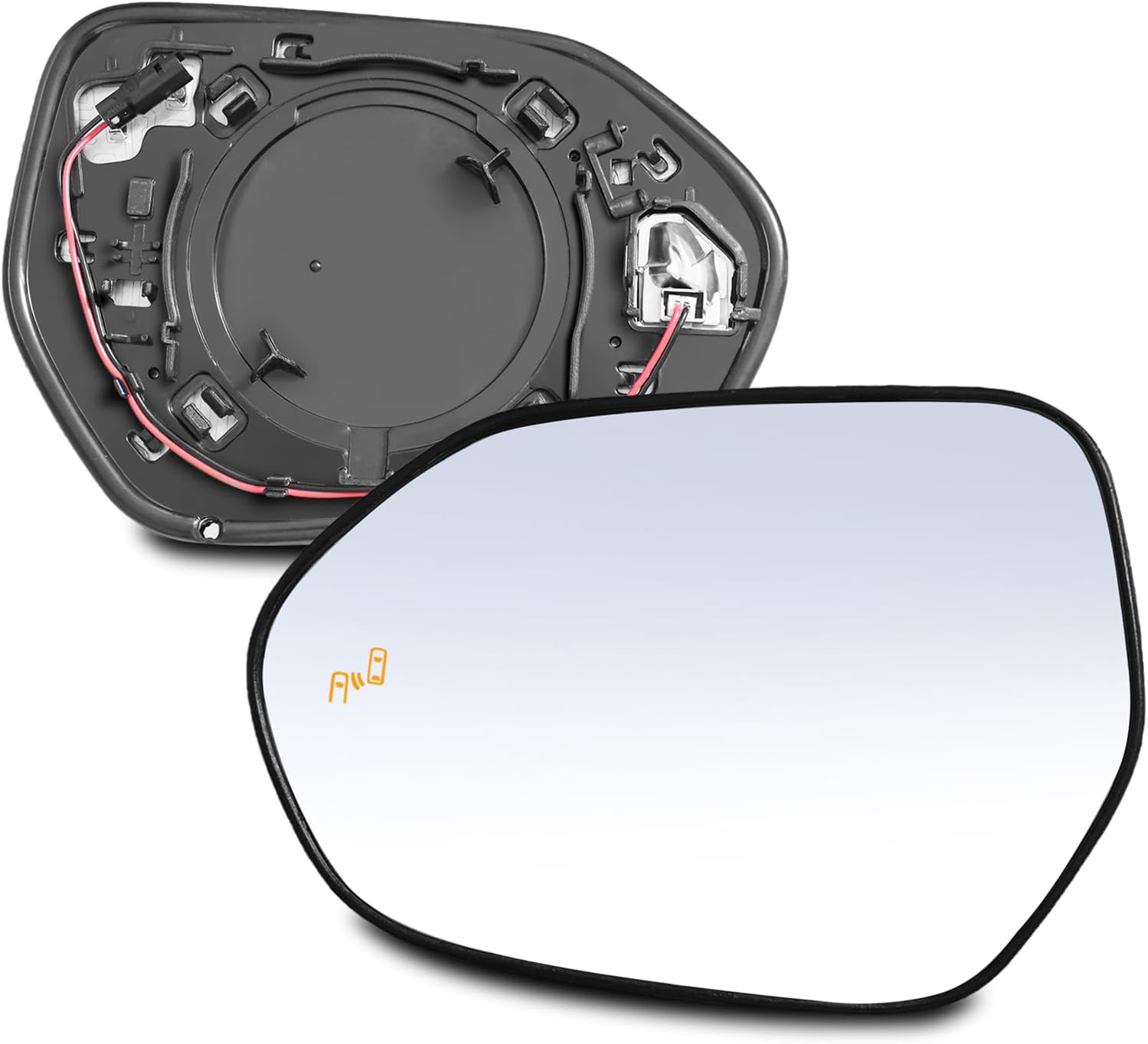 Driver Left Side Mirror Glass - Compatible with Toyota Vehicles - Corolla 2019-2025, GR Corolla 2023-2025, with Heated/Blind Spot Detection, without Auto Dimming, Replace# 8790706170