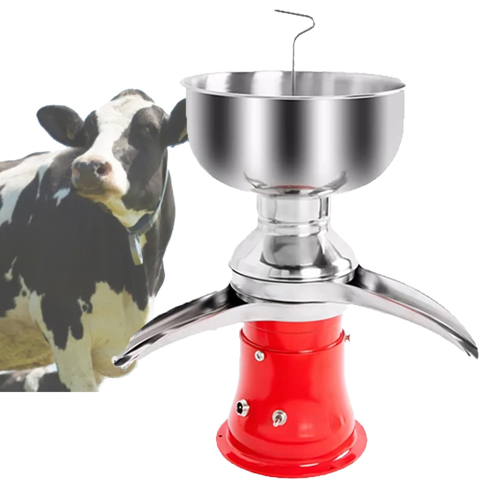 Macchina separatrice crema per latte fresco, separatore centrifugo elettrico per uso lattiero-caseario, ideale per la separazione della crema di latte di mucca, pecora e capra