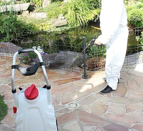 Phoenix - L' Authentique Pulvérisateur Électrique Pro Sprayer III 30L Option Rinçage – Pulvérisateur Électrique Toiture Longue Portée à Batterie Rechargeable, Tuyau 8m - 2 Batteries MODELE Original - 3