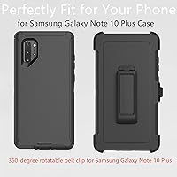 Vista 6 de Funda para Samsung Galaxy Note 10 Plus, resistente a prueba de polvo, a prueba de golpes, 3 en 1, funda resistente para Samsung Galaxy Note 10 Plus