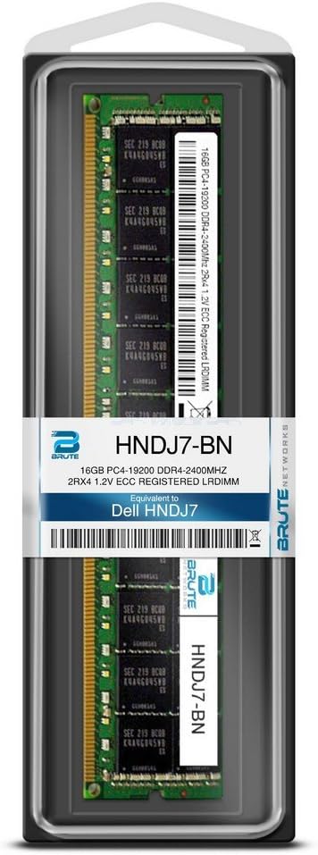 HNDJ7-BN - 16GB DDR4-2400Mhz 2Rx4 ECC Registered RDIMM (Compatible with OEM PN# HNDJ7)