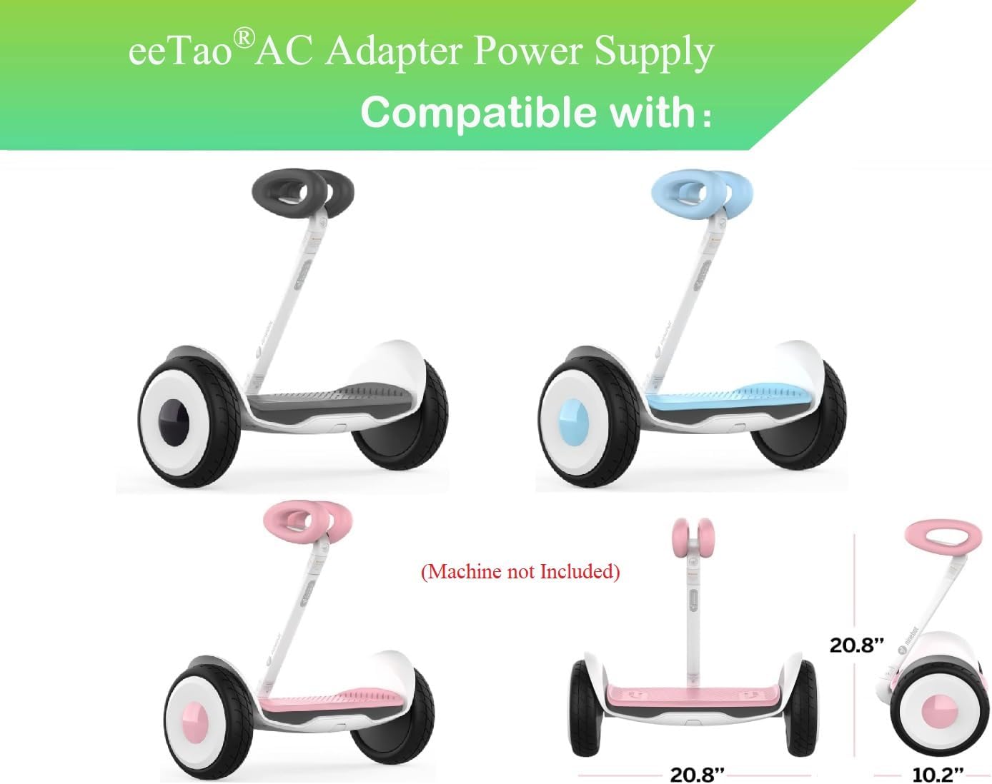 42V AC/DC Adapter Charger Compatible with Segway Ninebot S A75C A75 C DC42V 0.6A 42VDC 600mA Power Supply Cable Cord PSU