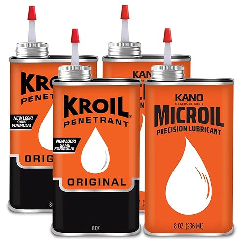 KROIL PENETRANT - Aceite de 8 onzas + MICROIL Precision LUBE 8oz "KROIL Precision Clean & Lube" (paquete de 4)