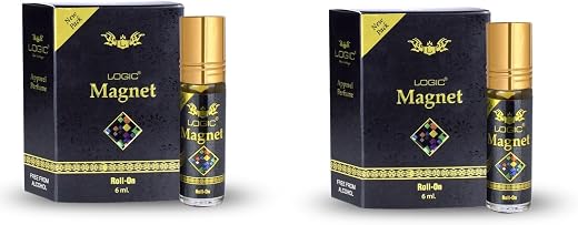 Logic Magnet Pure Perfume Roll-On – Long-Lasting Alcohol-Free Attar for Men &amp; Women, 6ml | Compact, Travel-Friendly Appare...