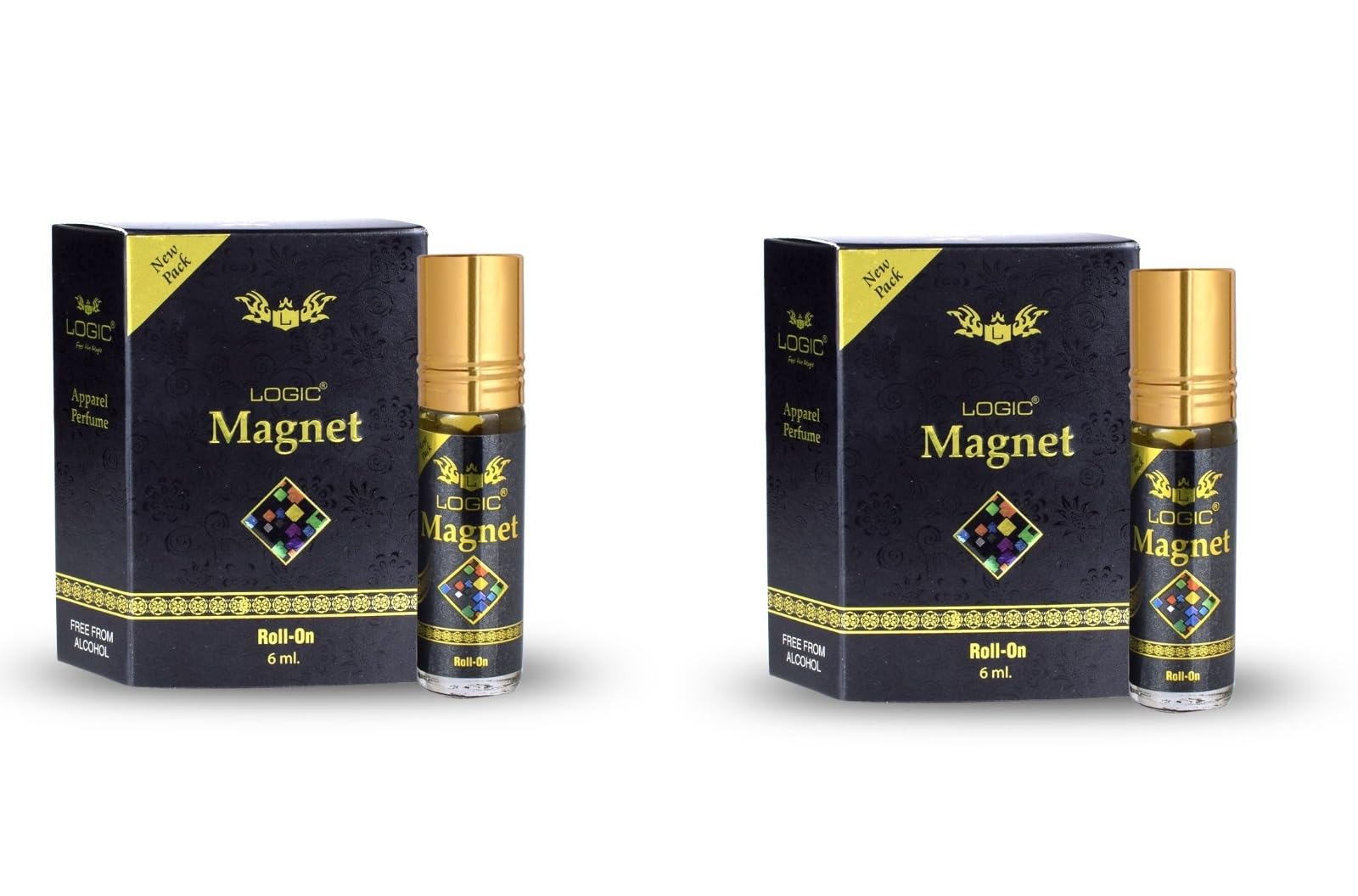 Logic Magnet Pure Perfume Roll-On – Long-Lasting Alcohol-Free Attar for Men & Women, 6ml | Compact, Travel-Friendly Apparel Fragrance (Pack of 2)-image-21