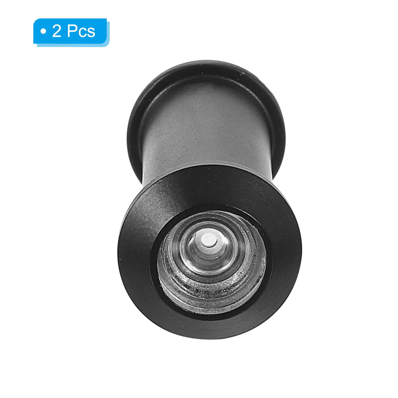 PATIKIL 1/2 Door Viewer Peephole, 2 Pcs Copper Privacy Door Viewer for Security, 220-degree Fits 1-3/8inch to 2-3/8inch Door Peep Hole with Privacy Cover for Home Office Hotel, White, Door Viewers