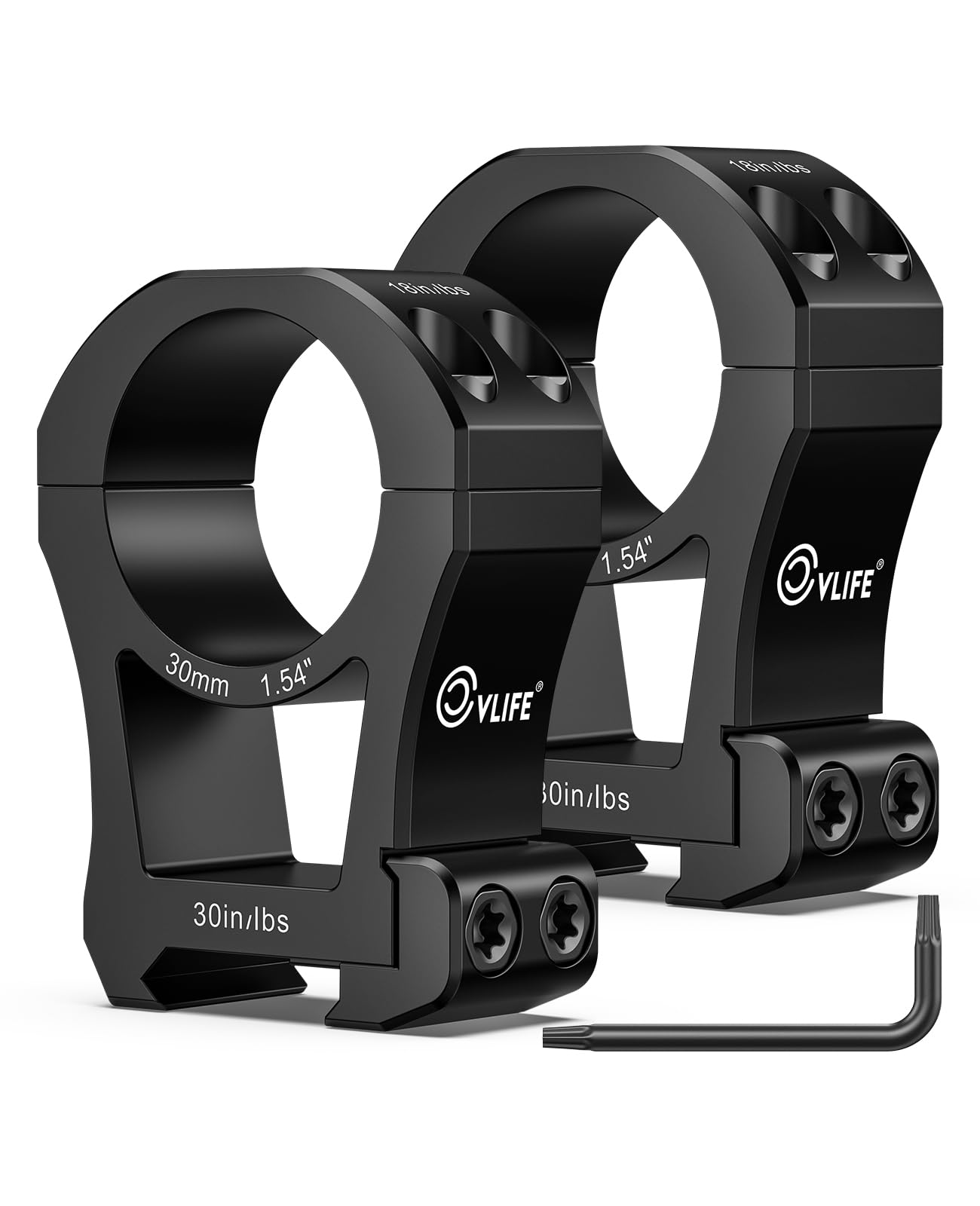 CVLIFE Precision Scope Rings Mount - Compatible with Picatinny Rails and More - 2 Pieces