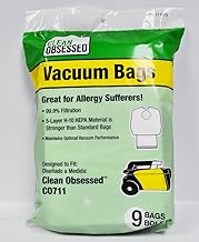 Clean Obsessed CO711 Commercial Canister HEPA Bags (9 pack),White