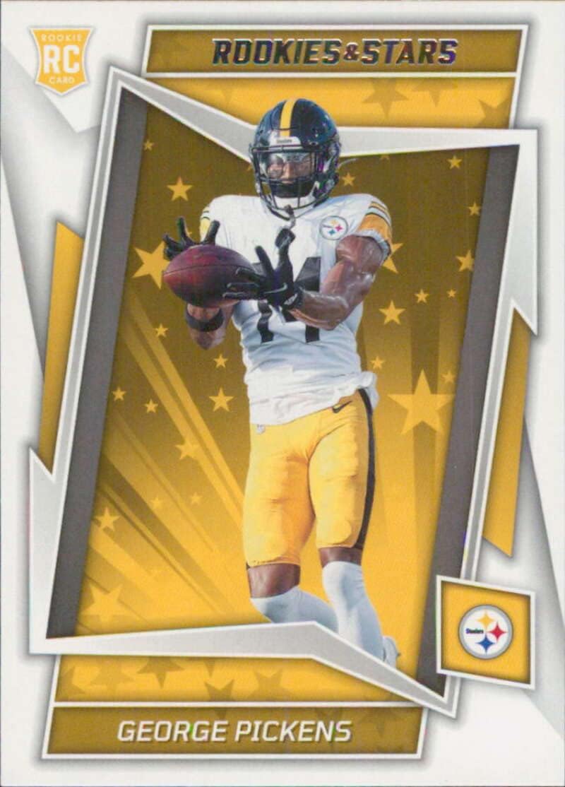 2022 Panini Rookies and Stars #118 George Pickens Pittsburgh Steelers Rookie Football Card - GotBaseballCards