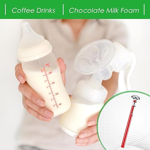 Miniatura 10 de Xuhal Termómetro de cocina de acero inoxidable con vástago largo rojo de 5 pulgadas, termómetro de esfera de 1 pulgada, termómetro de espuma de