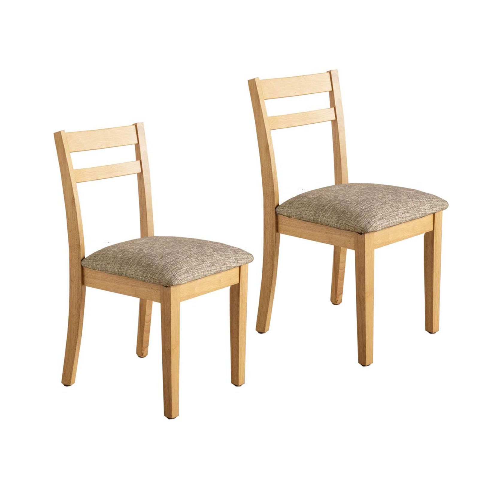 新品未開封 タンスのゲン ダイニングチェア 2脚セット 天然木 グレージュ Amazon｜タンスのゲン ダイニングチェア 2脚セット 天然木