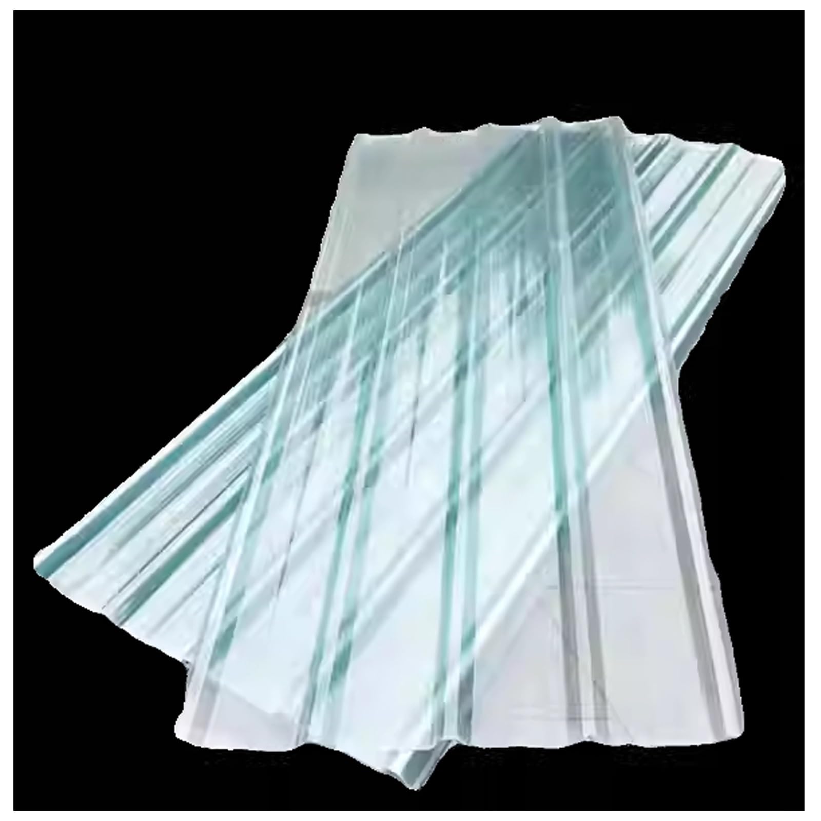 Panneaux de toiture en polycarbonate transparent ondulé pour transmission de la lumière